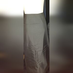 NWT Theory military olive green A-Line padded maxi structure skirt 8